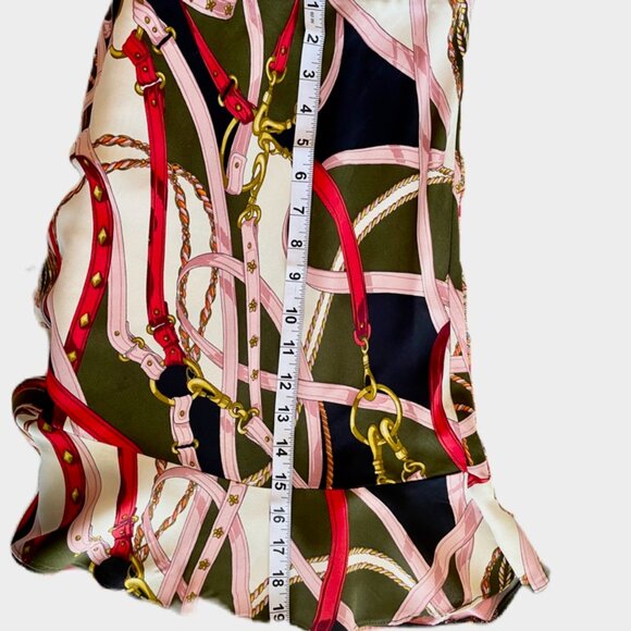 ZARA WOMAN Multi-Color, Print Skirt with Ruffled Hem - US Size M - Picture 3 of 4